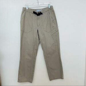 Eastern Mountain Sports‎  Khaki Pants Men 32X30 Tan Heavy Cotton  Zip Pockets
